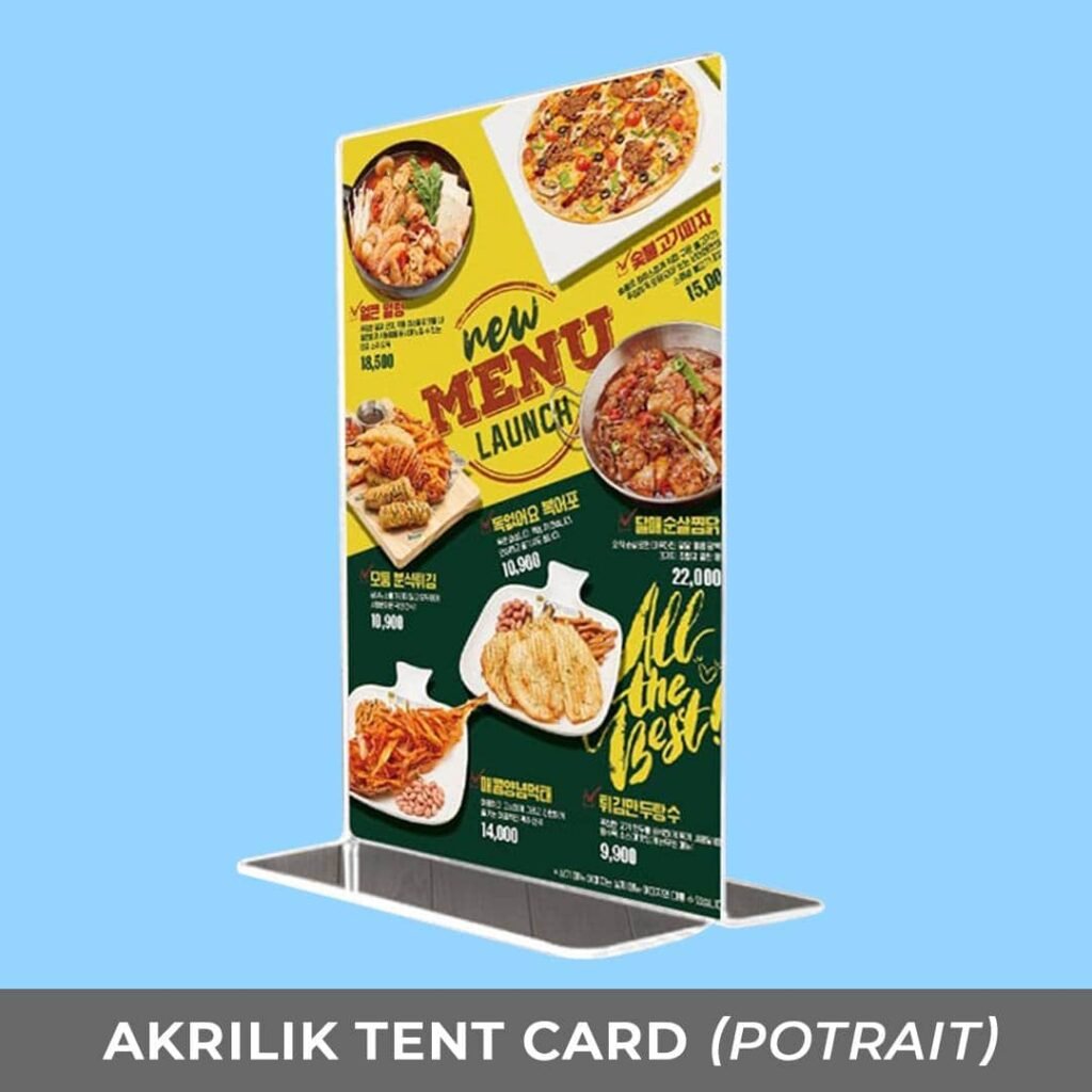 AKRILIK TENT CARD