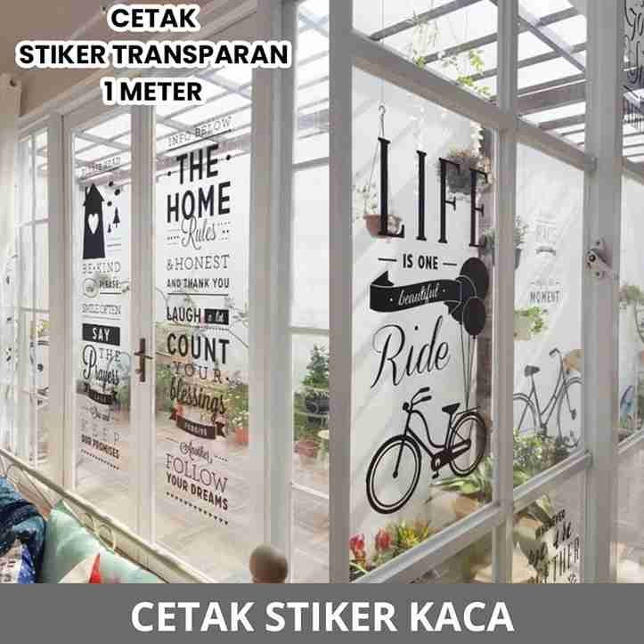 Cetak Stiker Kaca - Lautan Display