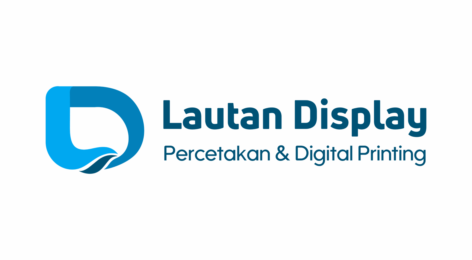 LOGO PERCETAKAN LAUTAN DISPLAY