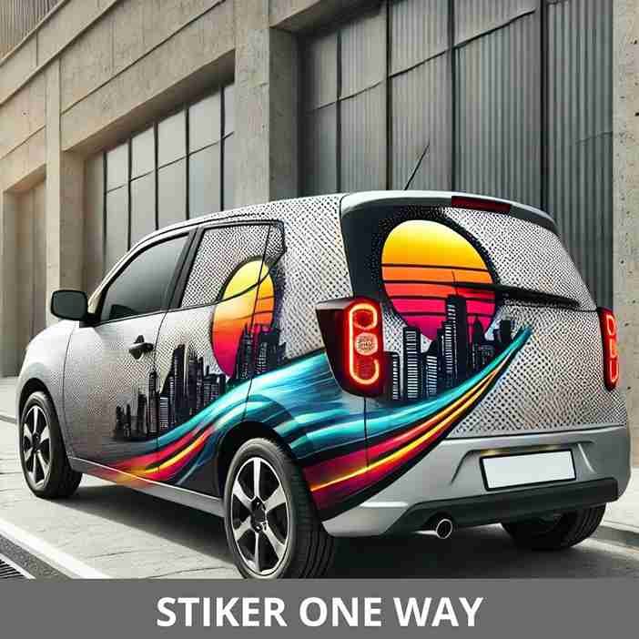 STIKER ONE WAY VISION- LAUTAN DISPLAY
