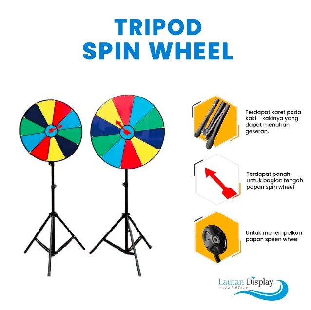 Tripod Spin Wheel - Lautan Display