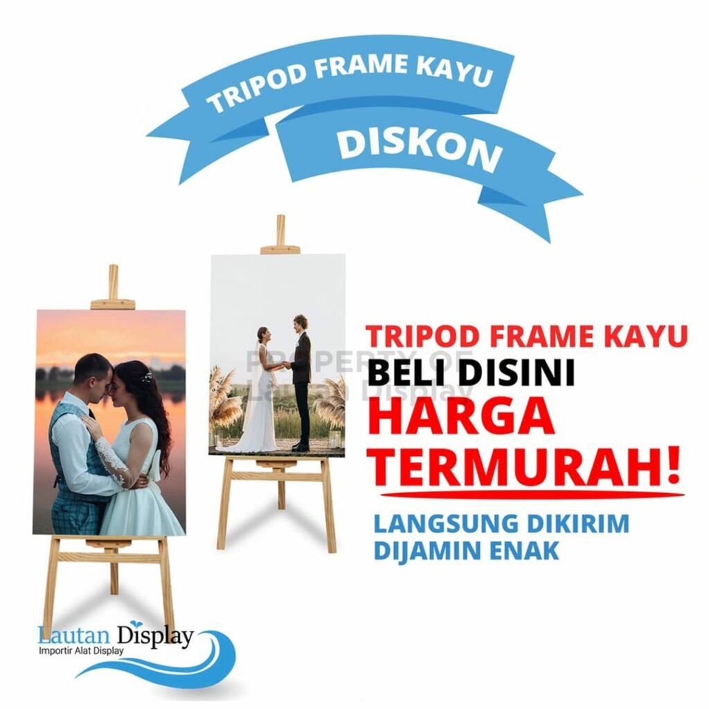 tripod frame kayu